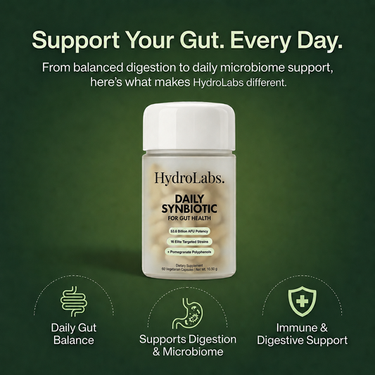 HydroLabs Daily Synbiotic — 1 Bottle (30-day supply)